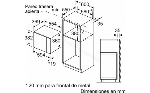 BALAY 3CG5175N3 - Dimensions