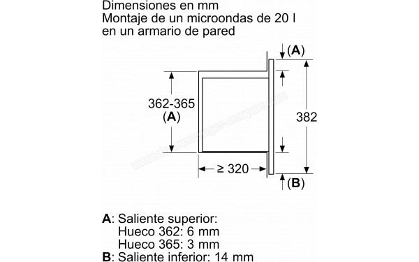 BALAY 3CG6142B4 - Dimensions