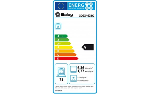 BALAY 3CGX462BQ - &Eacute;tiquette &eacute;nergie