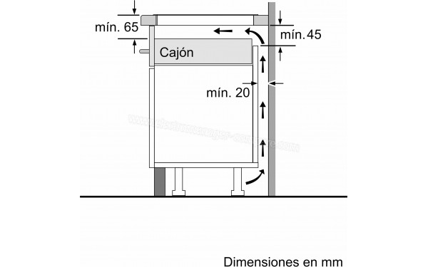 BALAY 3EB861FR - Dimensions