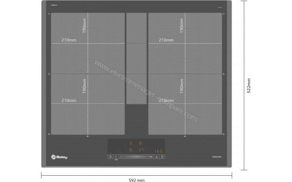 BALAY 3EB960AH - Dimensions
