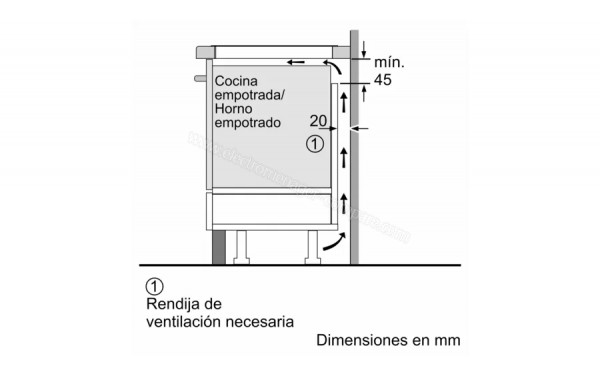 BALAY 3EB963FR - Dimensions