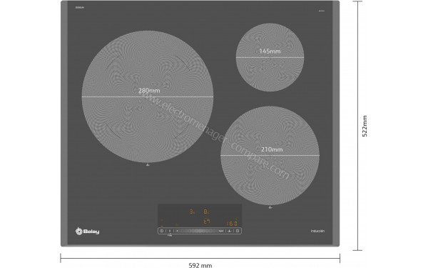 BALAY 3EB965AH - Dimensions