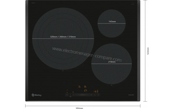 BALAY 3EB967LH - Dimensions