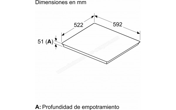 BALAY 3EB968LH - Dimensions