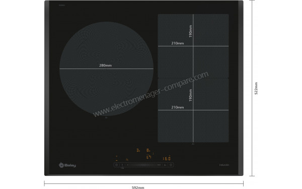 BALAY 3EB968LH - Dimensions