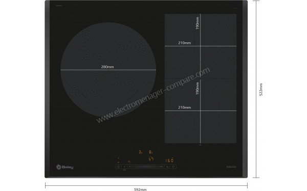 BALAY 3EB969LH - Dimensions