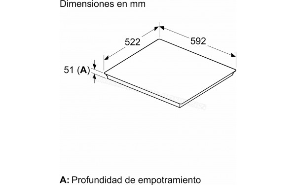 BALAY 3EB969LH - Dimensions