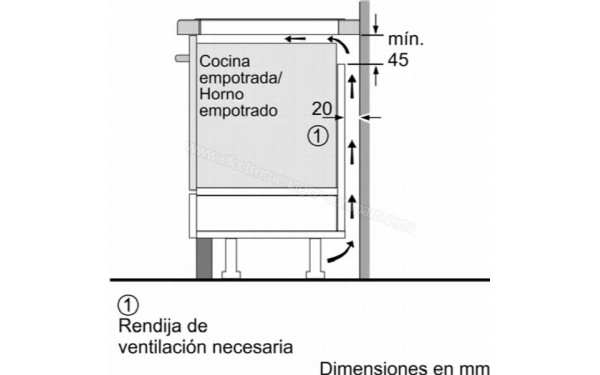 BALAY 3EB980AH - Dimensions