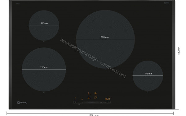 BALAY 3EB985LH - Dimensions
