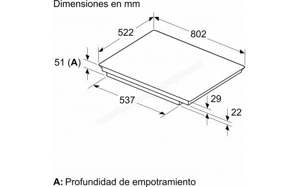 BALAY 3EB989LH - Dimensions