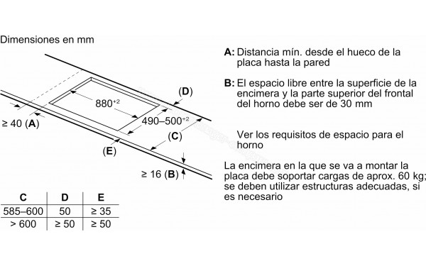 BALAY 3EB997LH - Dimensions
