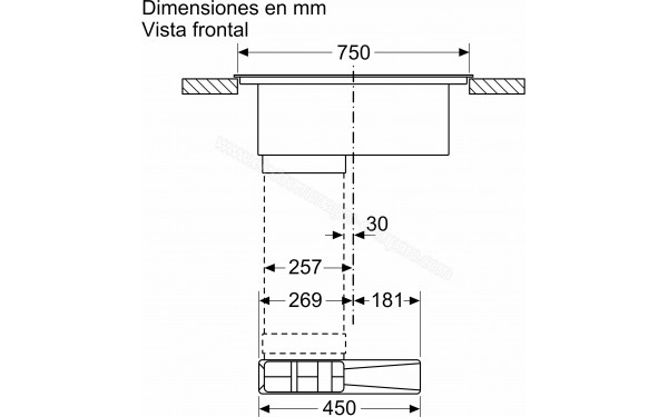 BALAY 3EBC989LU - Dimensions