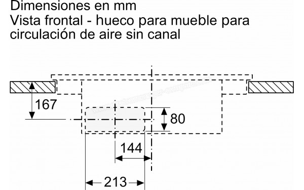 BALAY 3EBC989MH - Dimensions