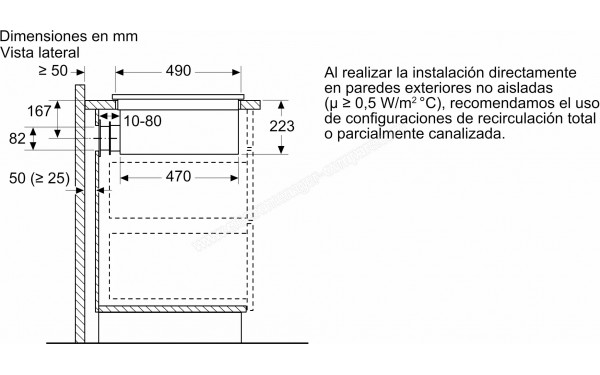BALAY 3EBC989MH - Dimensions