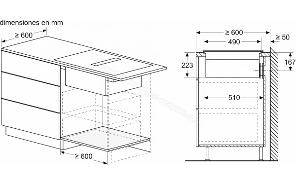 BALAY 3EBC989MH - Dimensions