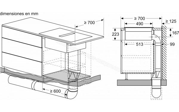BALAY 3EBC989MH - Dimensions
