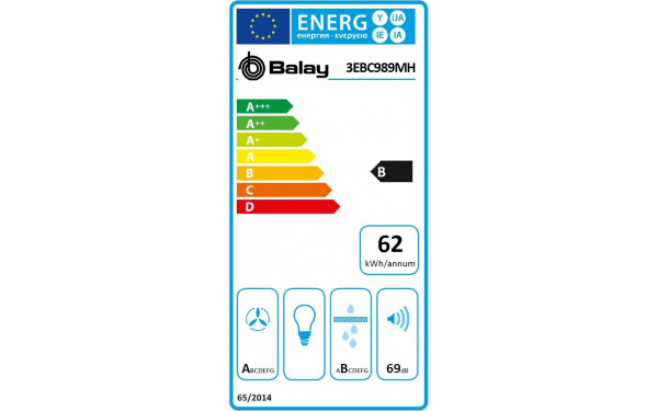 BALAY 3EBC989MH - &Eacute;tiquette &eacute;nergie