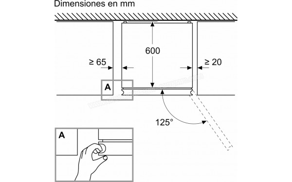 BALAY 3KFC867WI - Dimensions