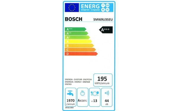 BOSCH SMI69U35EU - &Eacute;tiquette &eacute;nergie