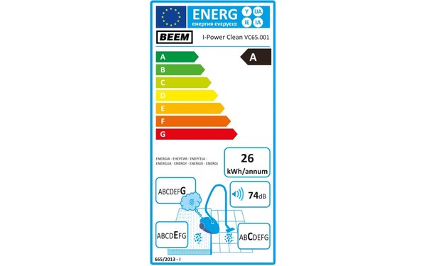 BEEM VC65.001 - &Eacute;tiquette &eacute;nergie