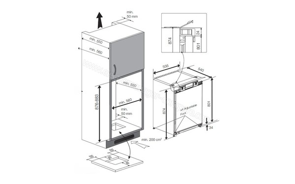 BEKO B1752HCA - Sch&eacute;ma technique