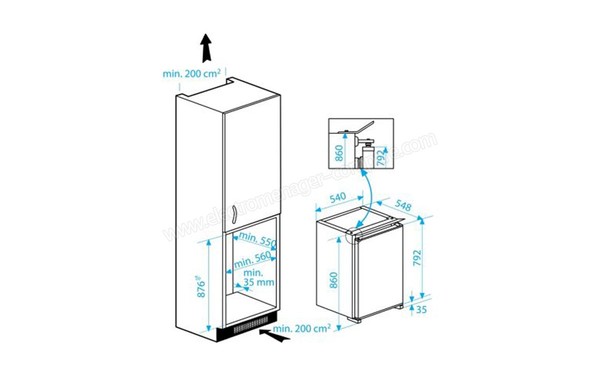 BEKO B1802HCA - Schemas d'encastrement