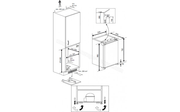 BEKO B1904N - Dimensions