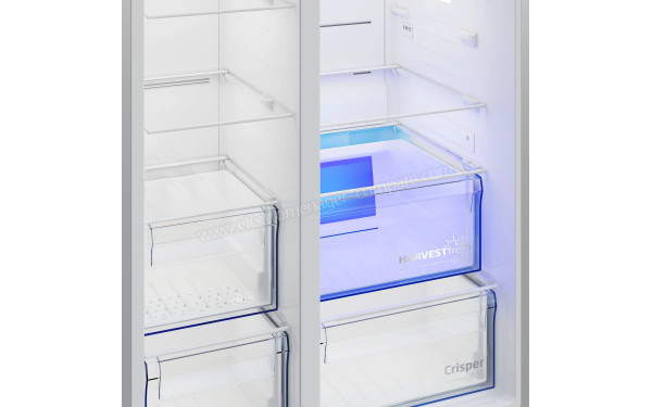 BEKO B3GNE664HXB - Bacs fra&icirc;cheurs partie r&eacute;frig&eacute;rateur et tiroirs partie cong&eacute;lateur