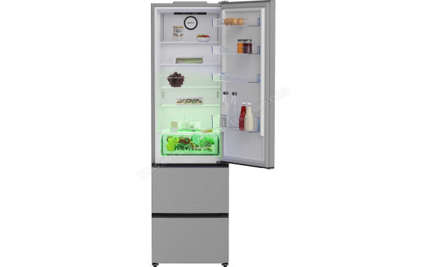 BEKO B3RGNA354HXB1 - Vue de l'int&eacute;rieur partie r&eacute;frig&eacute;rateur