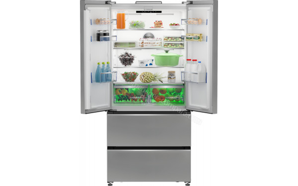 BEKO B3RGNE544HXB - Vue de l'int&eacute;rieur partie r&eacute;frig&eacute;rateur