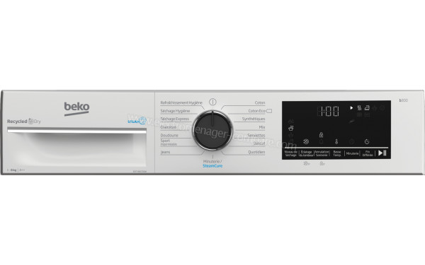 BEKO B3T48230W - Panneau de commandes