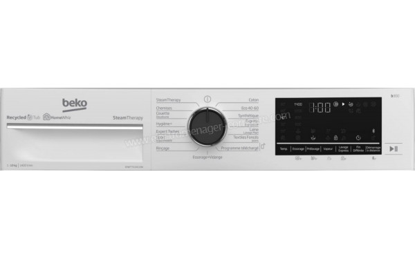 BEKO B3WFT5104110W - Panneau de commandes