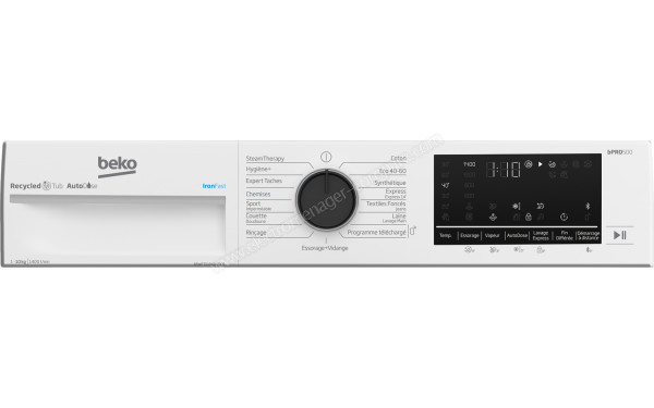 BEKO B5WFT51041WDOS - Panneau de commandes