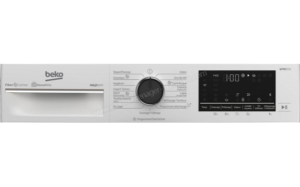 BEKO B5WFT59419W - Panneau de commandes