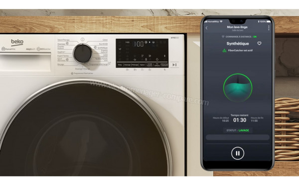 BEKO B5WFT59419W - Application HomeWhiz (T&eacute;l&eacute;phone non fourni)
