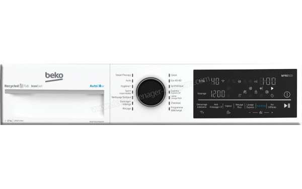 BEKO B5WFT81243WDOS - Panneau de commandes