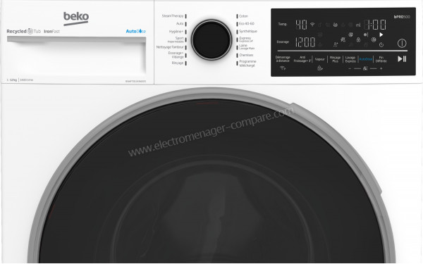 BEKO B5WFT81243WDOS - Panneau de commandes
