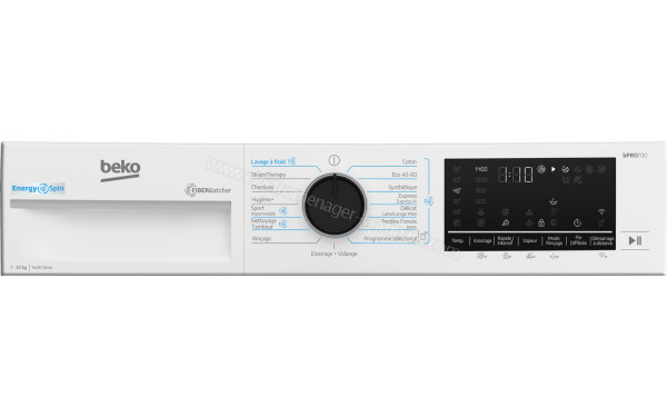 BEKO B7WFT6104019W - Panneau de commandes