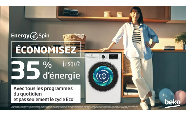 BEKO B7WFU39411WDOS - Technologie EnergySpin