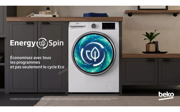 BEKO B7WFU39411WDOS - Technologie EnergySpin