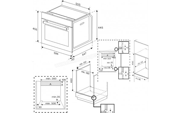 BEKO BBCM13400XM - Dimensions