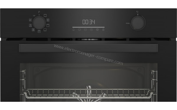 BEKO BBIE17300BMP - Vue de la poign&eacute;e et du bandeau de commandes