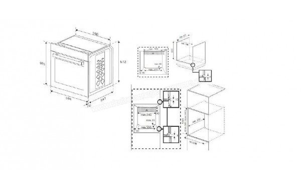 BEKO BBIM13301XPE - Dimensions