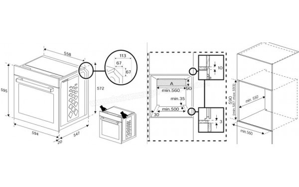 BEKO BBIS17302BMP - Dimensions