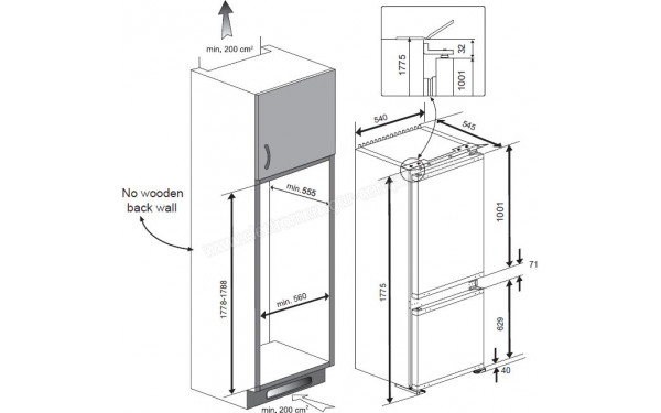 BEKO BCHA275K3SN - Sch&eacute;ma technique