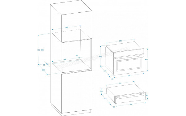 BEKO BCM12300X - Dimensions