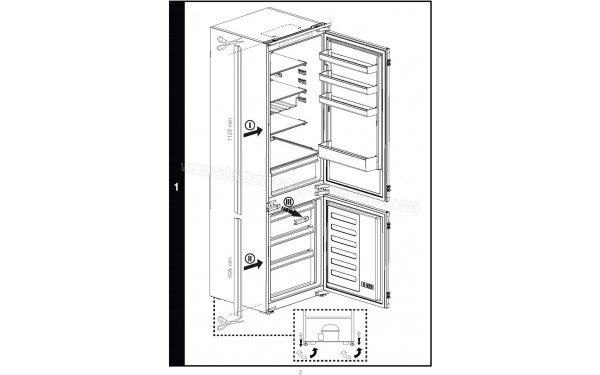 BEKO BCNA275E41SN - Dimensions