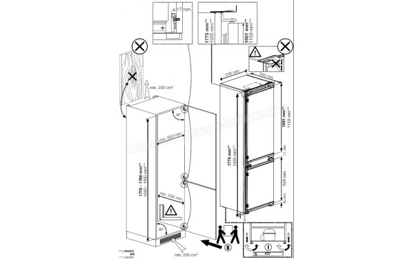 BEKO BCNA275E5SN - Dimensions