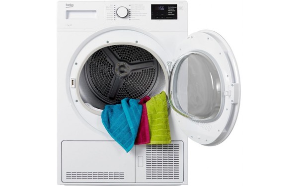 BEKO BDB7135W - Vue de face hublot ouvert (cr&eacute;dit : Boulanger)